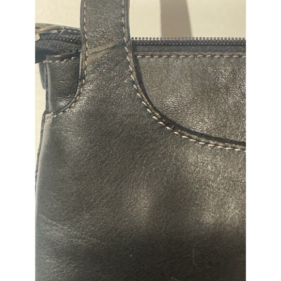 Fossil Jolie Black Soft Leather Crossbody Bag Adjustable Shoulder Strap - Picture 7 of 14